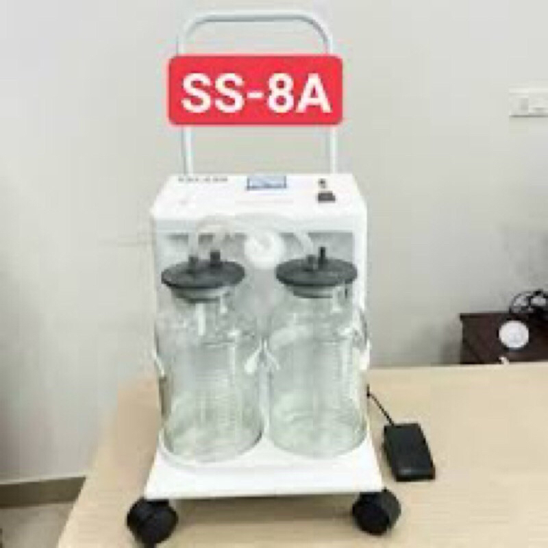 Máy hút dịch mũi,hút đờm 2 bình Medally SS-8A. Máy Hút Đờm Dãi, Hút Dịch Y Tế Chuyên Dụng Cho Phòng Khám, Bệnh Viện