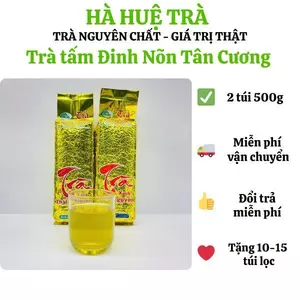 1kg Trà Tấm Đinh Nõn Tân Cương Hút Chân Không 2 Túi 500g Kèm 15 Túi Lọc Trà
