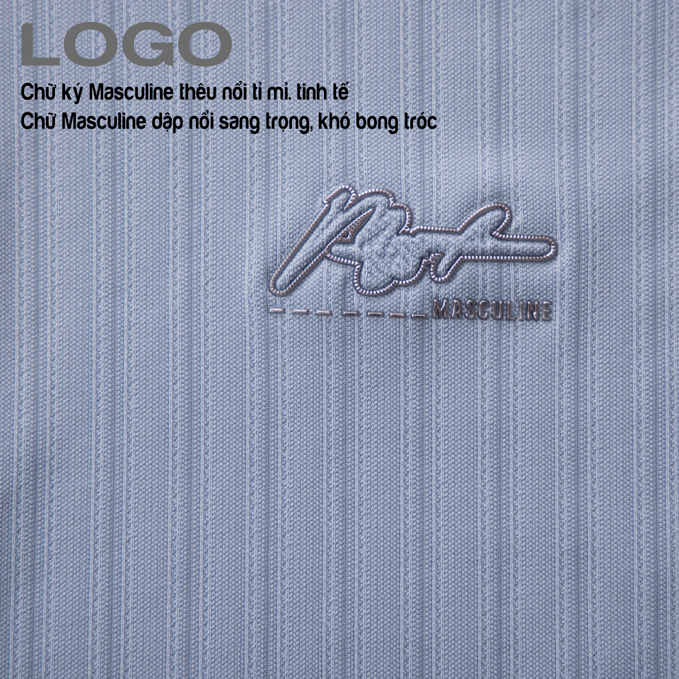 Áo polo nam cao cấp MASCULINE MPL504 Thiết kế hiện đại  dáng slim fit co giãn tốt bền màu