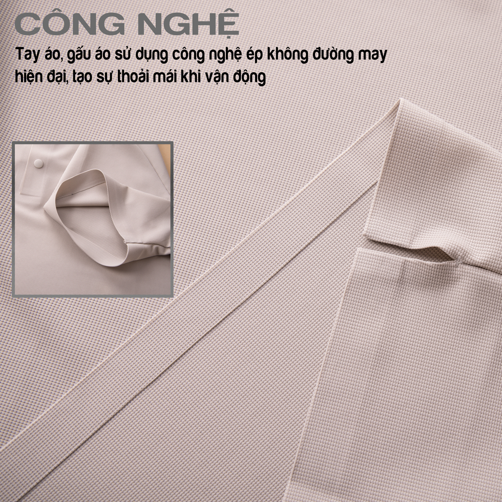 Áo polo nam cao cấp MASCULINE MPL507 Chất liệu sợi tơ tằm mềm mại co giãn bền màu Form Slim Fit