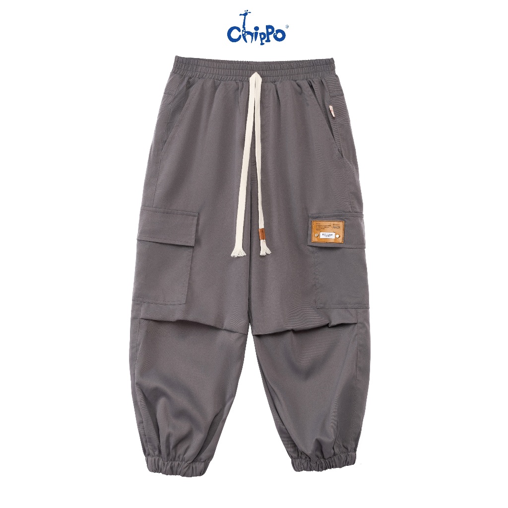Ảnh Quần Jogger Kaki bé trai Chippo chất liệu mỏng mềm thoải mái cho bé từ 7 đến 12 Tuổi(21-40Kg) 3