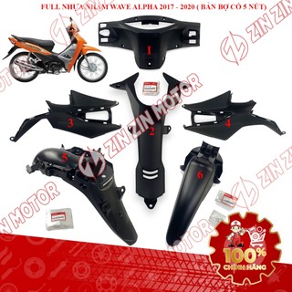 Dàn Áo Nhựa Nhám Wave Alpha 110 2017 2018 2019 2020 (Có Công Tắc Tắt Đèn) Chính Hãng - ZZM