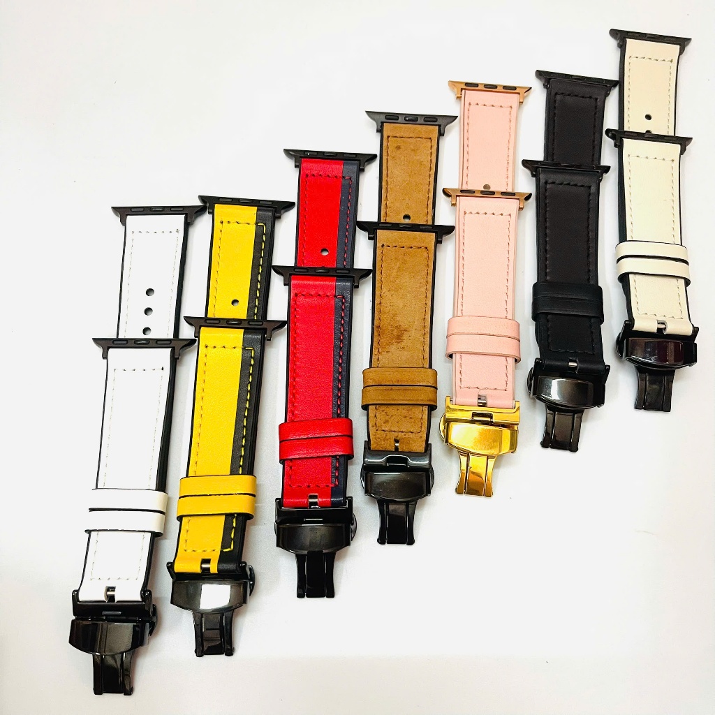 Dây Da Lộn Mix Cao Su Dành Cho Đồng Hồ Thông Minh Series 1 2 3 4 5 6 7