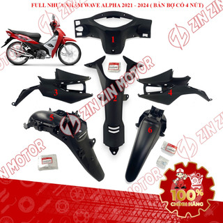 Dàn Áo Nhựa Nhám Wave Alpha 110 2021 2022 2023 (Không Có Công Tắc Tắt Đèn) Chính Hãng - ZZM