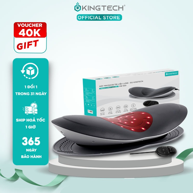 Ảnh Máy Massage Trị Liệu Lưng Cao Cấp KINGTECH KB-920 - Kéo Giãn Giúp Giảm Đau Thắt Lưng, Thoát Vị Đĩa Đệm, Vẹo Cột Sống 1
