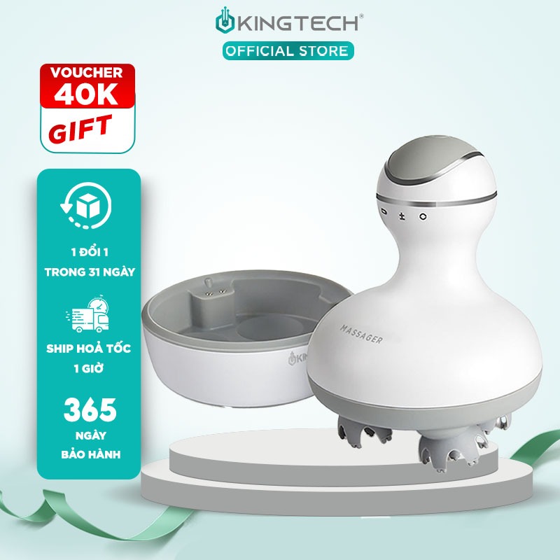 Ảnh Máy Massage Đầu Cổ Mặt Mini Đa Năng KINGTECH ST-701 - Chính Hãng - Xoa Bóp Đầu Giải Toả Căng Thẳng, Mệt Mỏi 1