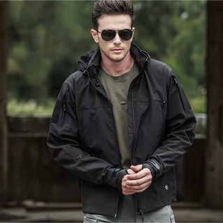 Áo Khoác Tactical Softshell Chống Gió, Chống Nước_Jacket Army Windbreaker