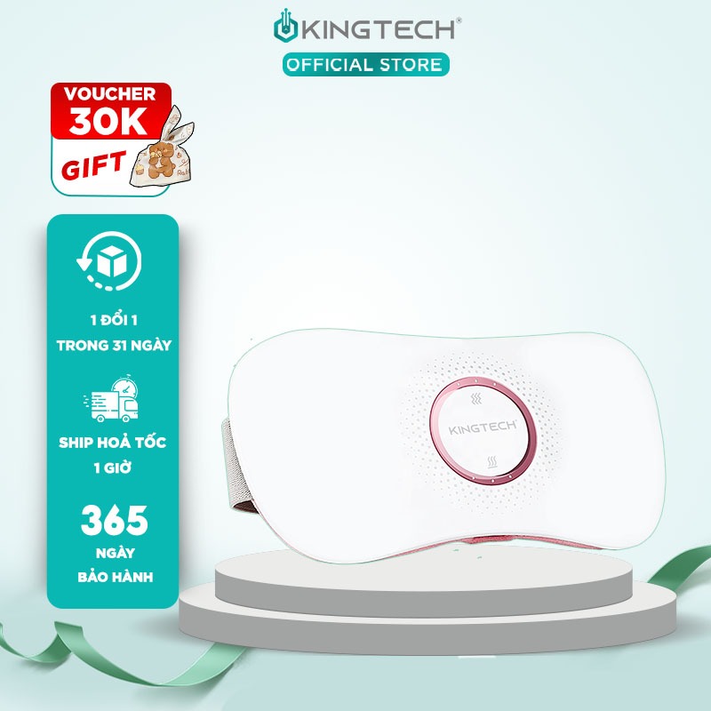 Ảnh Quà Valentine Tuyệt Vời Cho Bạn Gái - Máy Massage Bụng KINGTECH KS-220, Đai Chườm Nguyệt San Rung Cao Tần, Làm Ấm 1
