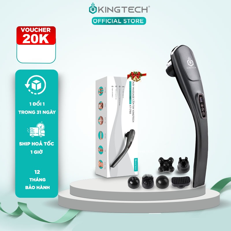 Ảnh Máy Massage Cầm Tay KINGTECH KT-1768 Mát Xa Toàn Thân - Chuyên Sâu Vai Cổ, Chân, Lưng, Tay, Giảm Đau Cứng Cơ 1