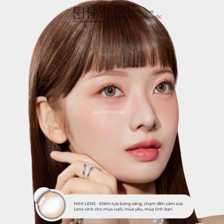 SIHY – Kính áp tròng, Lens [CẬN] MIHI Lens màu nâu mật ong ngọt ngào, độ mắt 0-6 độ, chính hãng Hàn Quốc