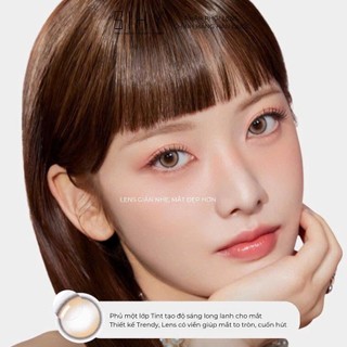 SIHY – Kính áp tròng, Lens [CẬN] MIHI Lens màu nâu mật ong ngọt ngào, độ mắt 0-6 độ, chính hãng Hàn Quốc