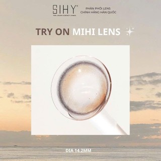 SIHY – Kính áp tròng, Lens [CẬN] MIHI Lens màu nâu mật ong ngọt ngào, độ mắt 0-6 độ, chính hãng Hàn Quốc