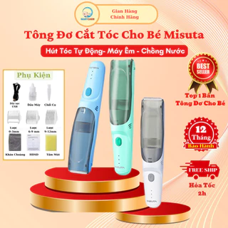[BẢN MỚI] Tông Đơ Cắt Tóc Cho Bé MISUTA, Tông Đơ Cắt Tóc Cao Cấp Cho Bé Và Gia Đình Có Động Cơ Kép Lực Hút Tóc Mạnh