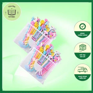 Combo 20 cây bút gel nước dễ thương nhiều màu nhiều hình Unicorn ngòi 0.5mm