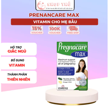 Vitamin Bà Bầu Pregnacare Max 84 Viên Mẫu Mới Bổ Sung Dưỡng Chất Thai Kỳ, Vitamin Tổng Hợp Bà Bầu Cho Mẹ Bé Sức Khỏe
