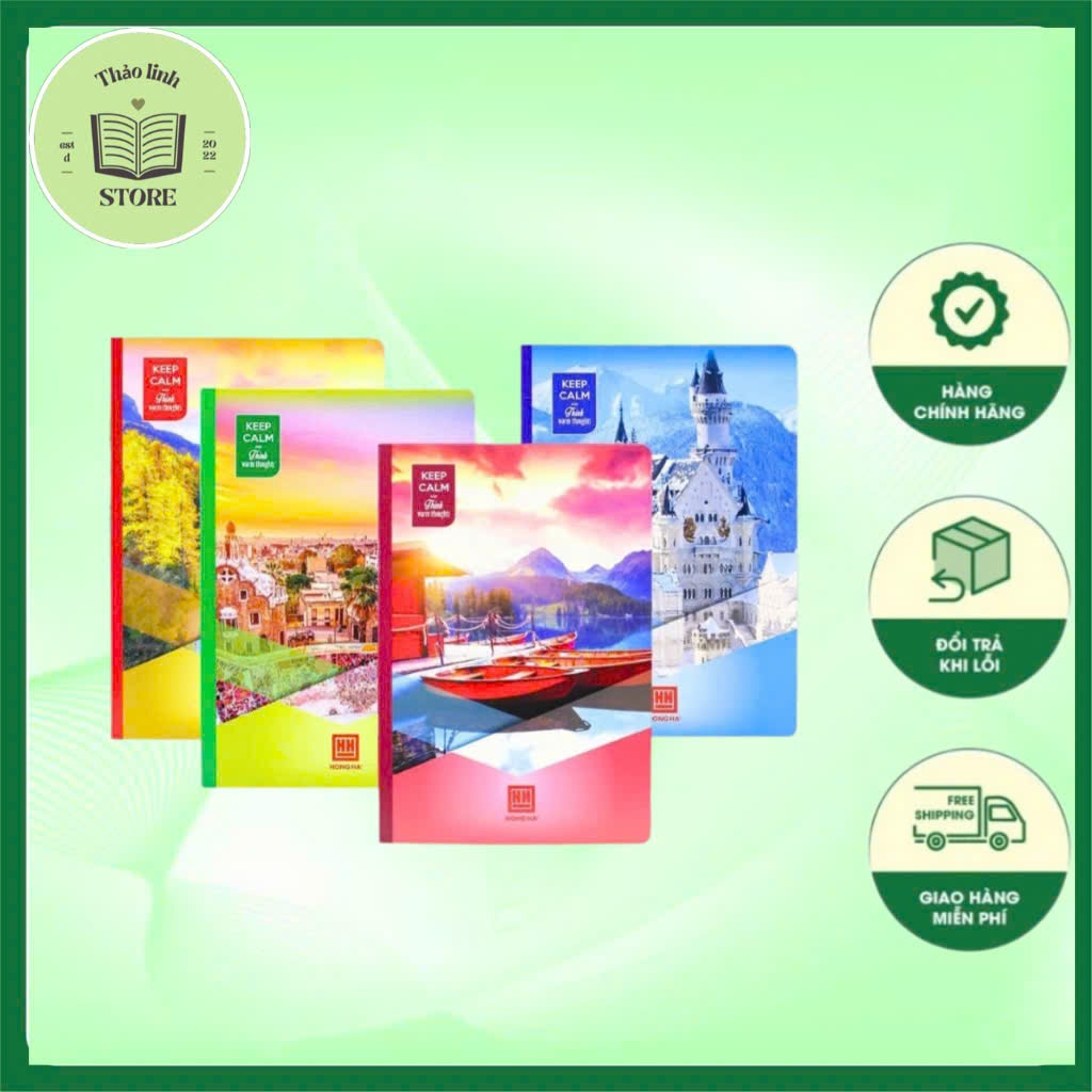 [Combo 10 Quyển] Vở Hồng Hà 72 Trang / 120 Trang/ 200 trang ,Vở Kẻ Ngang Học Sinh , Giấy Mịn Không Nhòe , Bìa Đẹp Bền