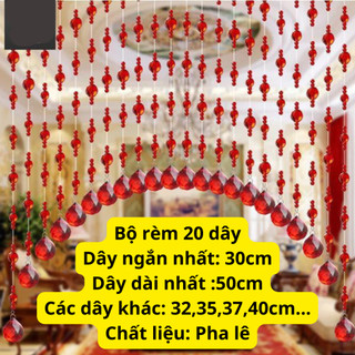 Rèm cửa pha lê trang trí phòng khách, phòng ngủ, cửa sổ - rèm trang trí tết phong thủy năm mới