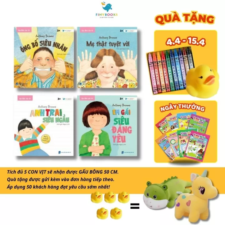 Sách Ehon - Bộ Sách Gia Đình Của Tớ - Sách gia đình hay cho bé - Finybooks