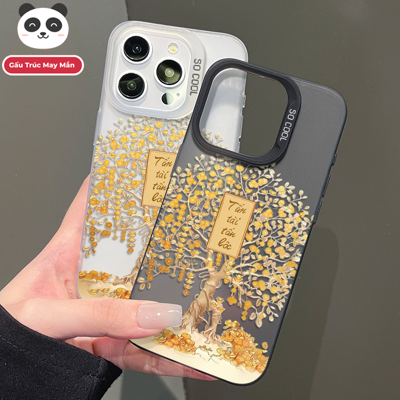 Ốp lưng iPhone họa tiết Cây Phát Tài - Cho iPhone 16/15/14/13/12/11 Pro Max/XR/XS Max