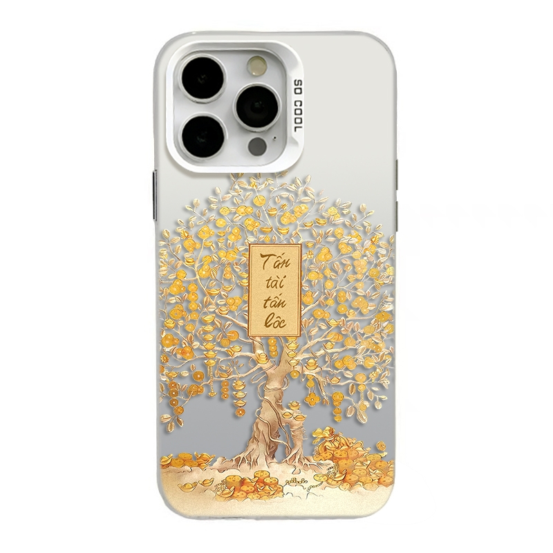 Ốp lưng iPhone họa tiết Cây Phát Tài - Cho iPhone 16/15/14/13/12/11 Pro Max/XR/XS Max