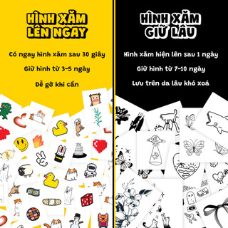 Hình Xăm Tạm Thời Chống Nước Lâu Trôi Lên Tới 2 Tuần 15 Ngày