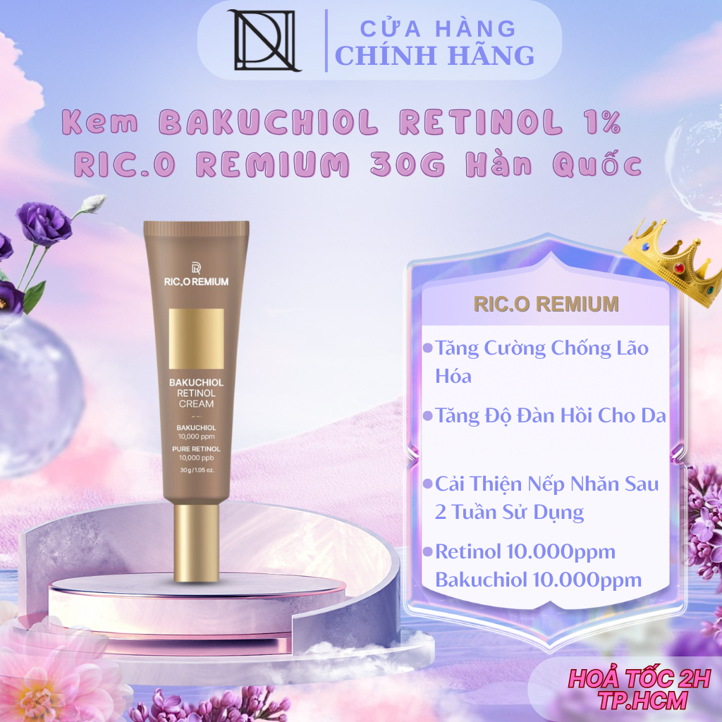 Kem Bakuchiol Retinol Cream RIC.O REMIUM 1% 30G Hàn Quốc | Shopee Việt Nam