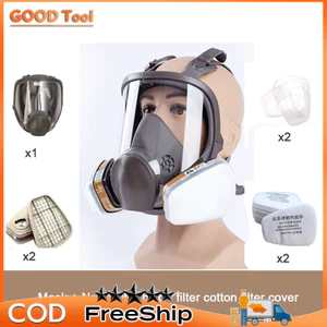 Mặt Nạ Phòng Độc 6800 Trùm Kín Đầy Đủ 7 Chi Tiết Sử Dụng Phun Sơn Hóa Chất