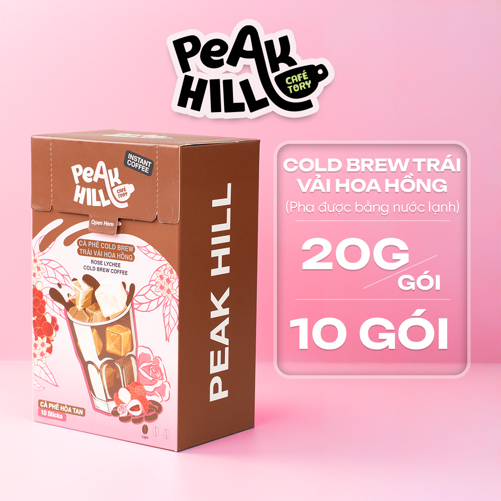 [Peak Hill] Cà Phê Cold Brew Hoà Tan Peak Hill Vị Vải Hoa Hồng - Đậm Đà ...