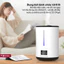 Máy phun sương tạo ẩm 6L Fujihome HM06E Nhập khẩu,máy tạo ẩm khuếch tán tinh dầu 6 Lít điều khiển từ xa 3 chế độ siêu êm