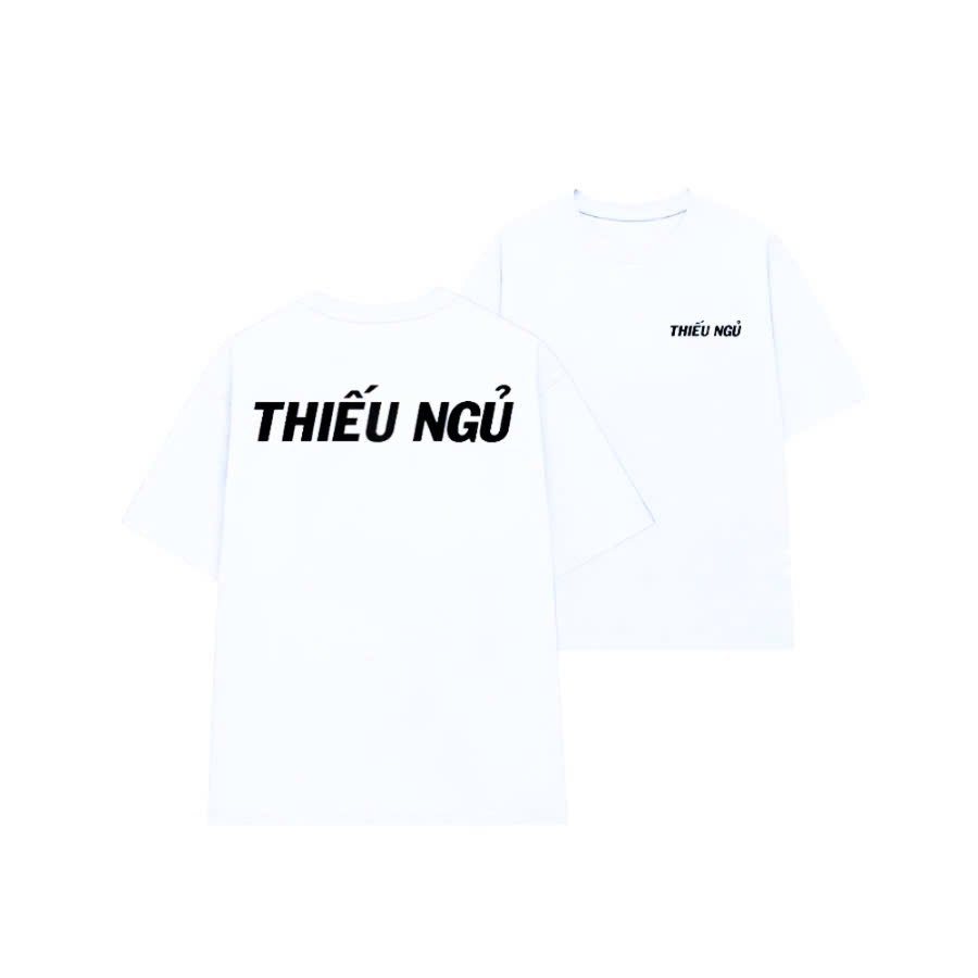 Áo phông unisex in chữ THIẾU NGỦ áo thun ngắn tay chất liệu cotton thoáng mát phù hợp cho mùa hè TA238