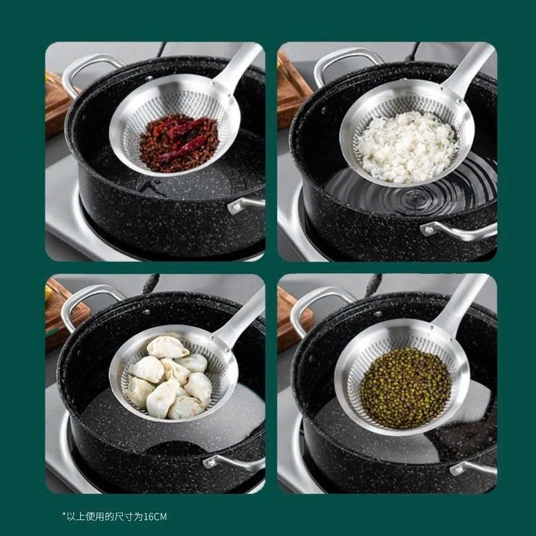 Rây lọc, Muôi Vớt Bọt KINSGEM by Chockmen Inox Dày Dặn Muỗng Vớt Váng Mỡ Dụng Cụ Lọc Cặn Rây Cháo Dùng Cho Nhà Bếp