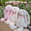 Gấu Bông Thỏ Bunny Thêu Tai Theo Yêu Cầu - Thú nhồi bông quà tặng bé, sinh nhật, người yêu
