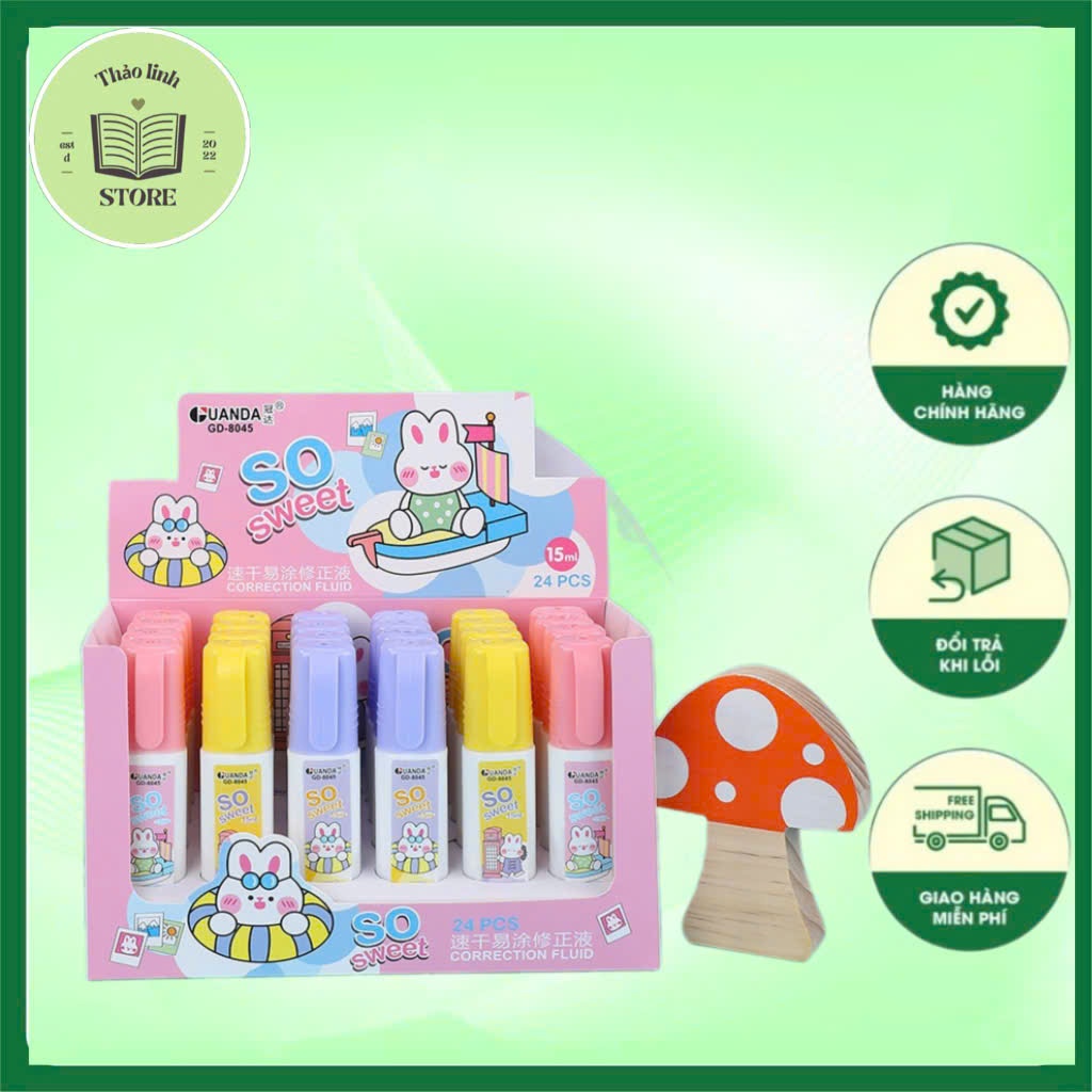 Bút xóa nước Bút tẩy cute cho học sinh nhiều hình siêu dễ thương, thiết kế đơn giản dễ sử dụng