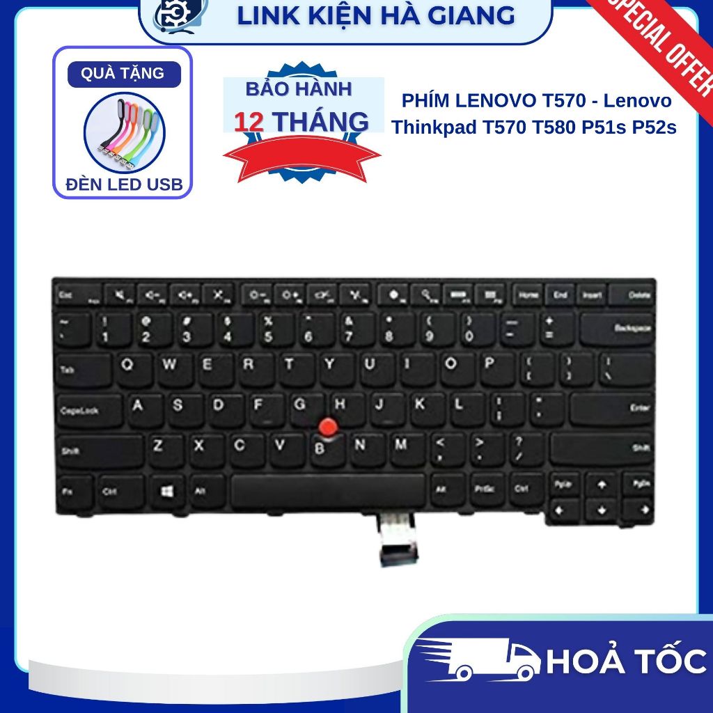 Clavier De Remplacement Uk Rétroéclairé Pour Lenovo Thinkpad T570 T580