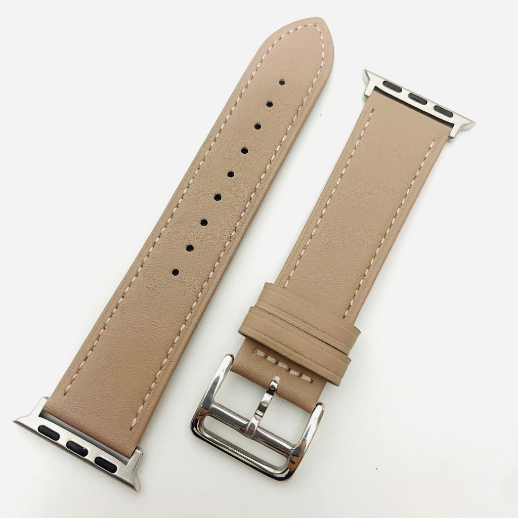 Dây da cực sang dành cho Awatch series 1/2/3/4/5/6/se màu vàng, cam, xanh lá, nâu tây