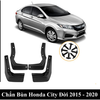 Chắn Bùn Honda City Đời 2015 - 2020 Chất Liệu Nhựa Dẻo Tặng Kèm Ốc Vít