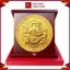 Tranh Đồng Vàng Rồng Phú Quý , Mạ Vàng 24K ( Đường Kính 23cm ) - Cửu Diệu Thiên - RV003