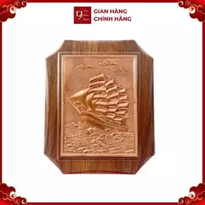 Tranh Đồng Thuận Buồm Xuôi Gió ( 20x25cm ) - Cửu Diệu Thiên - TB016