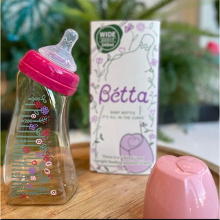 [NEW - CÓ SẴN] Bình sữa Betta Japan cổ rộng 240ml mẫu hoa đỏ, hoa xanh, hoa pastel 240ml ship hoả tốc Hà Nội