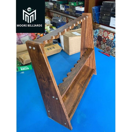 Gác cơ bida - Giá đỡ 10 dùng trong câu lạc bộ - Gỗ đẹp cao cấp