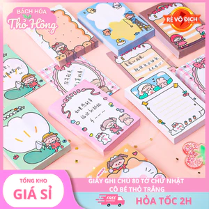 3 Note Ghi Chú Cô Bé Thỏ