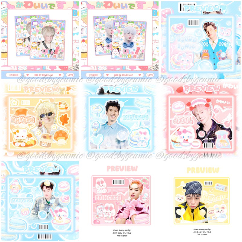 Box mix sticker ATS2 CAPTAlN, RHYDER, HlEUTHUHAl, MASTER D,… | Shopee ...