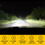 Đèn LED Xe Ô Tô MICAR 150W, Bóng Đèn Siêu Sáng 3 Chế Độ Màu Chống Nước, Đèn Pha Ô Tô Cao Cấp BH 24 Tháng — ảnh 5
