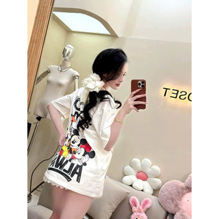 [Hot] Áo Thun In Hình Micki Good Time Hoạt Hình Form Rộng Chất Cotton Thời Trang Nam Nữ Đồ Đôi, Áo Phông Hot Trend Nữ
