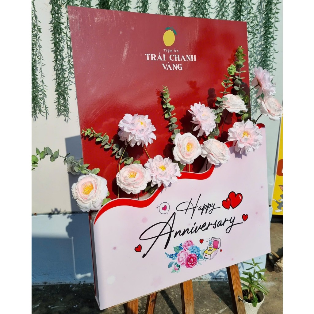 Bảng Welcome Kỷ Niệm Anniversary In Tên Theo Yêu Cầu Trang Trí Sự Kiện Cao Cấp