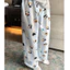 Quần Dài Pijama Hoạ Tiết Dễ Thương . Quần Dài Ống Rộng Chất Đũi Mềm Mát .Quần Nữ Form Suông Phong Cách Hàn Quốc