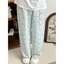 Quần Dài Pijama Hoạ Tiết Dễ Thương . Quần Dài Ống Rộng Chất Đũi Mềm Mát .Quần Nữ Form Suông Phong Cách Hàn Quốc
