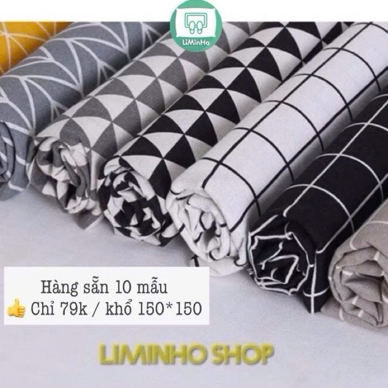 Vải phông nền kẻ caro, vân gỗ, vân báo chí chụp ảnh sản phẩm nhiều kích thước