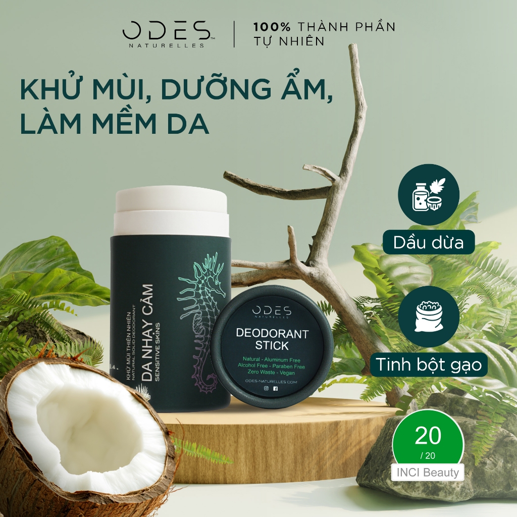 Thiết kế của Lăn Sáp Khử Mùi Da Nhạy Cảm Cao Cấp