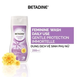 Dung dịch vệ sinh phụ nữ Betadine Feminine Wash Daily Use Gentle Protection 100ml - 250ml